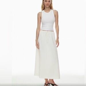 Aritzia White Maxi Skirt size small new with tags
